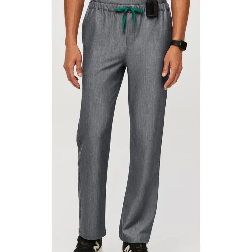 FIGS Men's Pisco Basic Scrub Pants Elastic Waistband Straight Leg Pockets Size L
